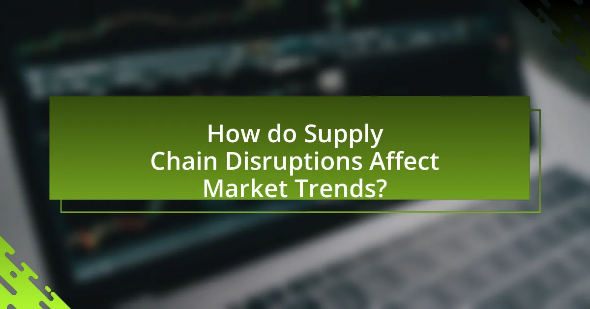 How do Supply Chain Disruptions Affect Market Trends?