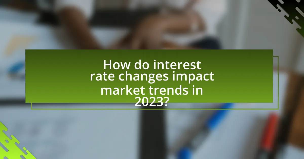 How do interest rate changes impact market trends in 2023?