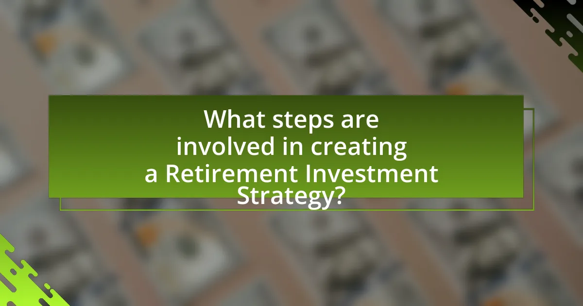 What steps are involved in creating a Retirement Investment Strategy?