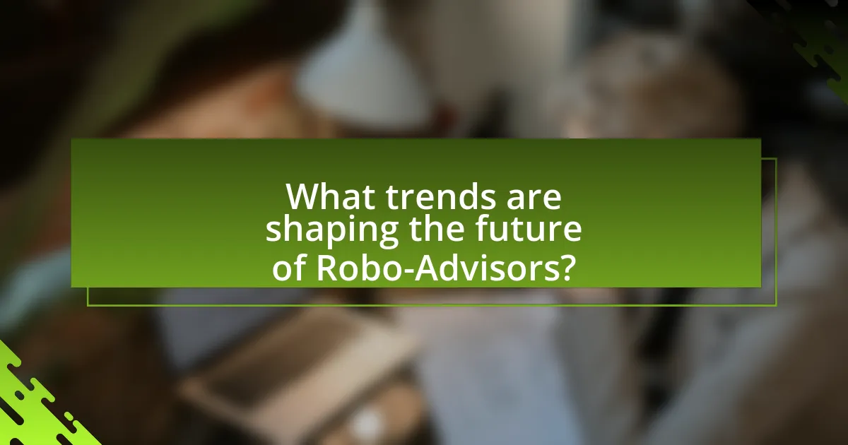 What trends are shaping the future of Robo-Advisors?